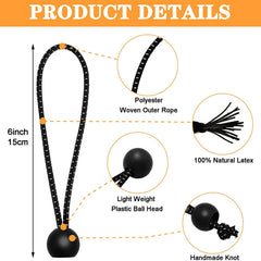 20pcs 15-24cm Bungee Cords with Balls for Camping Tents Tarp Canopy