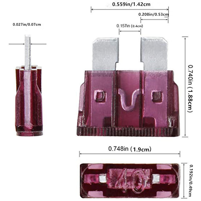 100pcs Car Fuse Assortment Set Auto Truck 2.5-35A With Box Clip