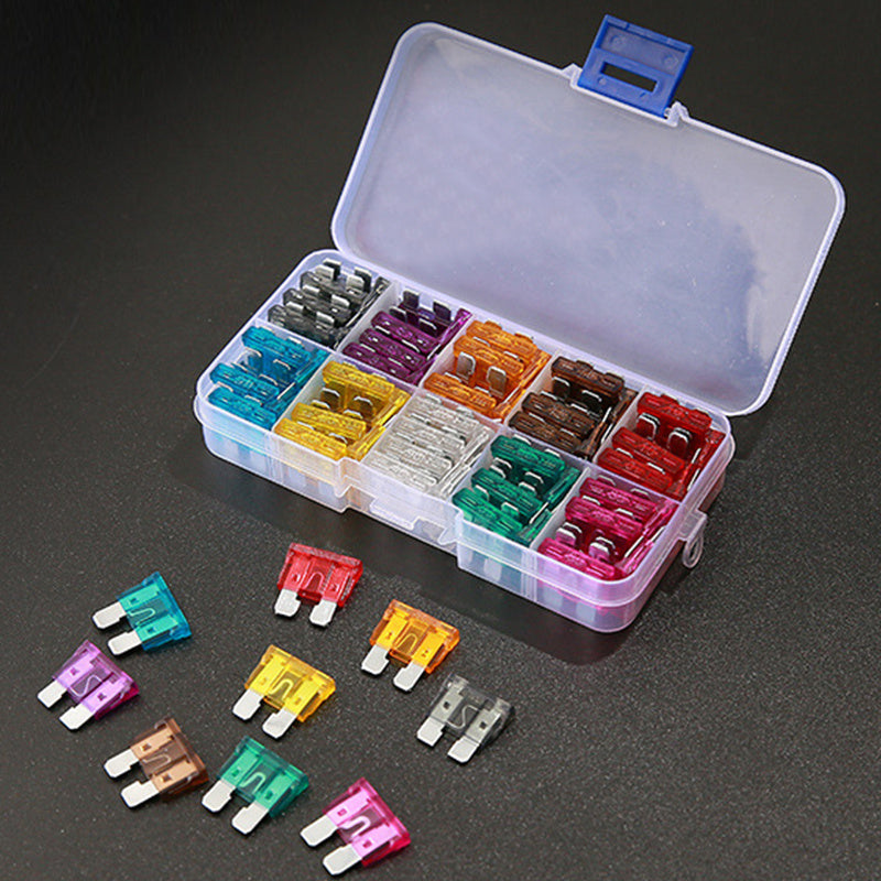 100pcs Car Fuse Assortment Set Auto Truck 2.5-35A With Box Clip