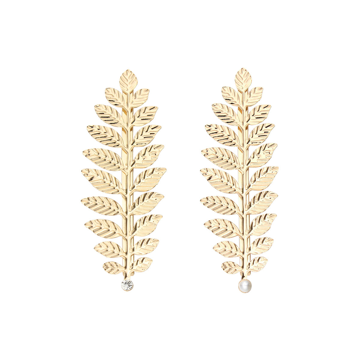 2 Pcs Golden Leaf Hair Clips for Greek Goddess Costumes