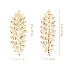 2 Pcs Golden Leaf Hair Clips for Greek Goddess Costumes