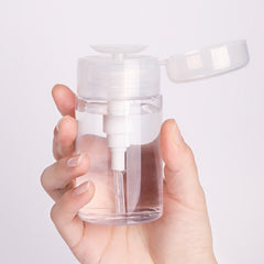 100 200 ml Nail Refillable Bottles Press Pump Dispenser Nail Art Polish Remover
