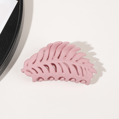 Colorful Frosted Leaves Hair Clip for Women Hollow Leaf Hair Claw