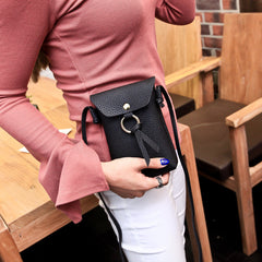 Stylish Mini Shoulder Bag with Flap Magnet, Versatile Wallet Crossbody Bag