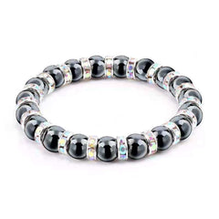 Magnetic Therapy Bracelet Hematite Stretch with Weight Loss Effect
