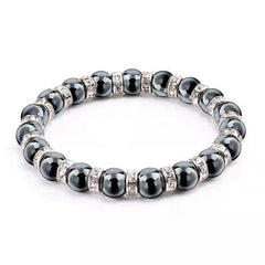 Magnetic Therapy Bracelet Hematite Stretch with Weight Loss Effect