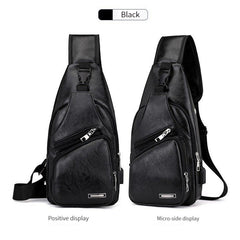 Men's USB Charging Chest Bag Anti-theft Single Strap Bag