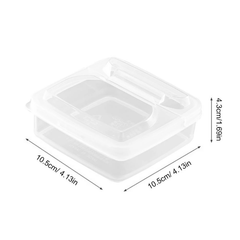 2Pcs Cheese Container Leakproof Fresh Keeping Box