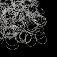1000pcs Reusable Hair Tie No Hair Damage Elastic Braiding Hair Rubber