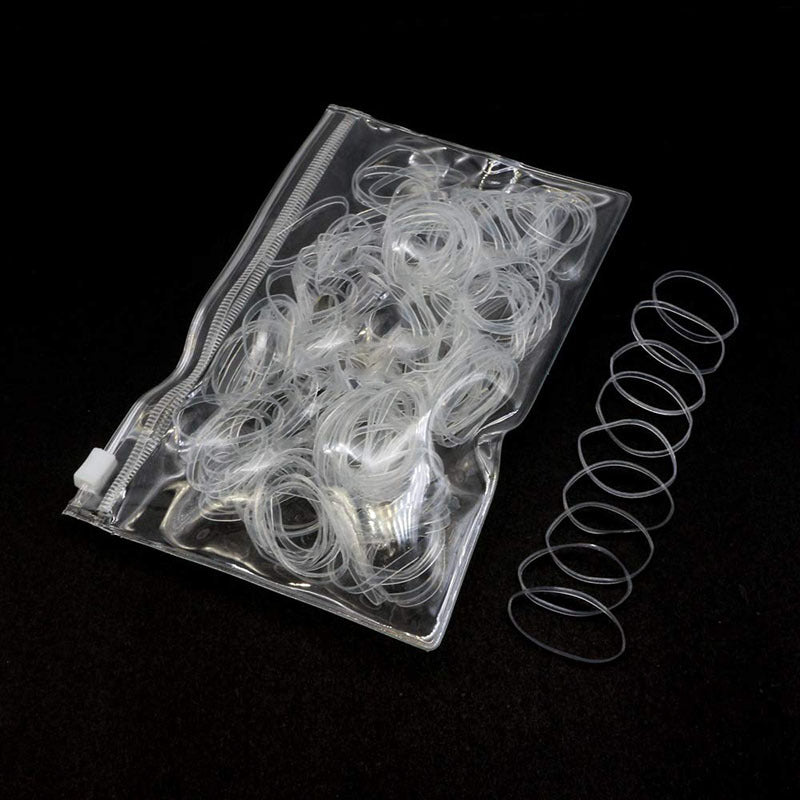 1000pcs Reusable Hair Tie No Hair Damage Elastic Braiding Hair Rubber