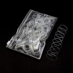 1000pcs Reusable Hair Tie No Hair Damage Elastic Braiding Hair Rubber
