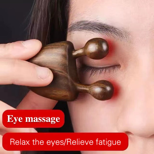 Sandalwood Facial Massage Comb & Eye Massager Kit