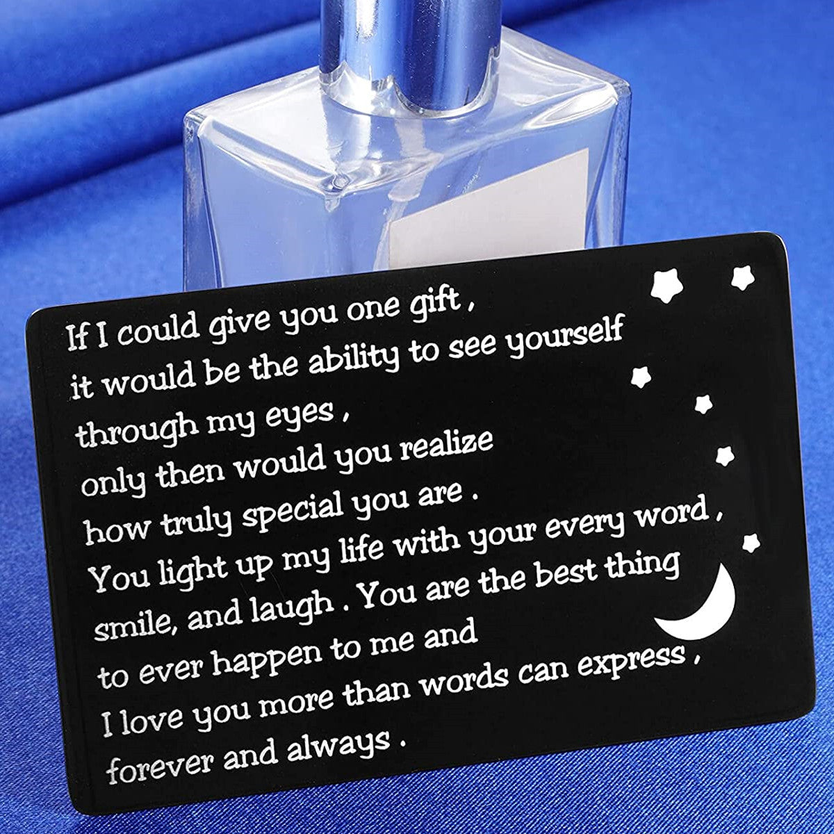 I Love You Wallet Insert Card For Men Engraved Gift For Him
