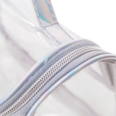 Clear Toiletry Bag Transparent Makeup Cosmetic Bag With Zipper & Handle