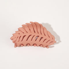 Leaf Shape Frosted Hair Claw Back Head Hair Clip