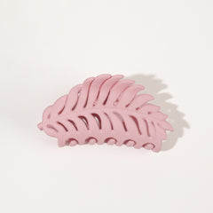 Leaf Shape Frosted Hair Claw Back Head Hair Clip