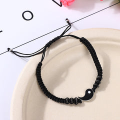 2pcs Minimalist Braided Tai Chi Bracelet For Men Daily Decoration Gift