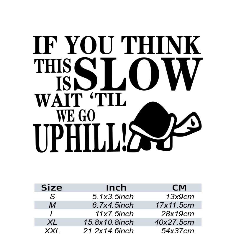 Funny Tortoise Sticker Reflective Car Window Decal