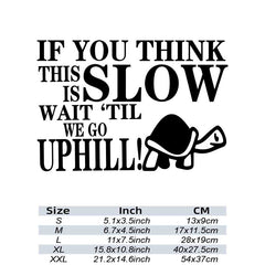 Funny Tortoise Sticker Reflective Car Window Decal