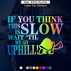 Funny Tortoise Sticker Reflective Car Window Decal