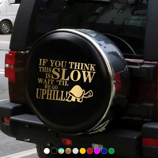 Funny Tortoise Sticker Reflective Car Window Decal
