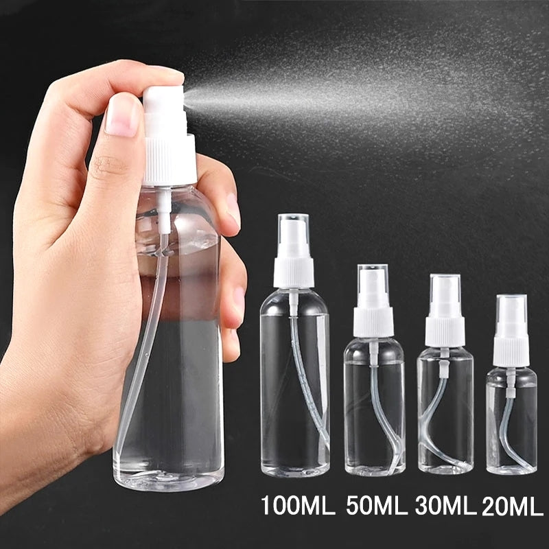 Refillable Transparent Plastic Perfume Atomizer Spray Bottle 20-100ml