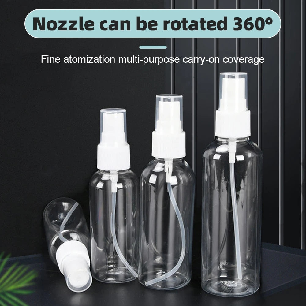 Refillable Transparent Plastic Perfume Atomizer Spray Bottle 20-100ml