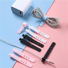 20pcs Silicone Cable Ties - Keep Your Desk Tidy & Organized