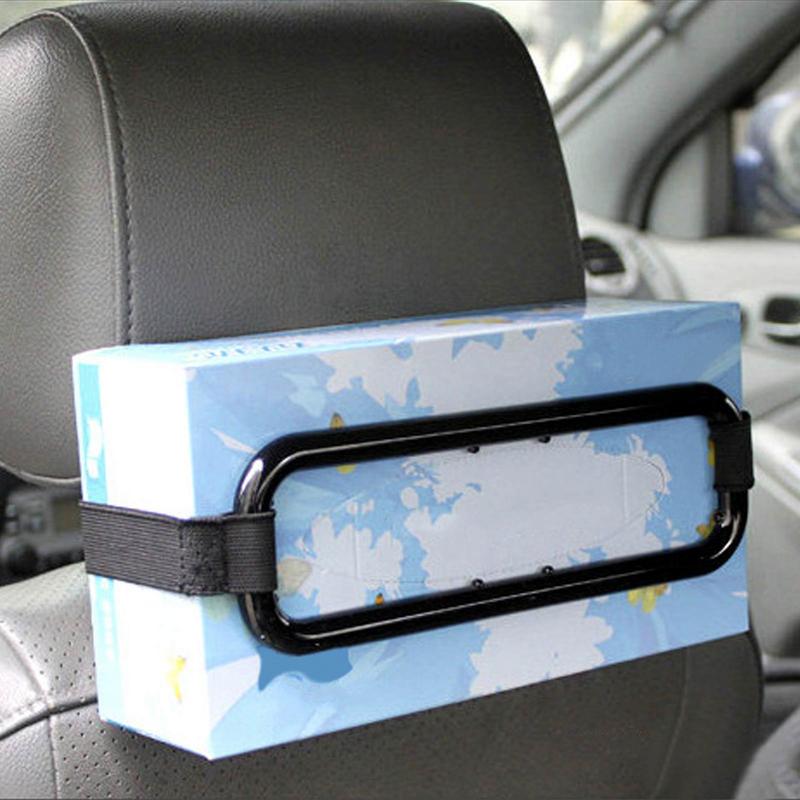 Car Tissue Holder Sun Visor Mount Universal Paper Towel Box Strap