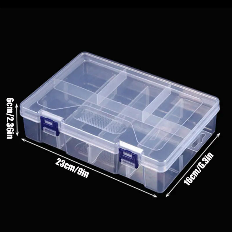 2-Deck Storage Box Office Supplies Pens Markers Tape Stickers Clip