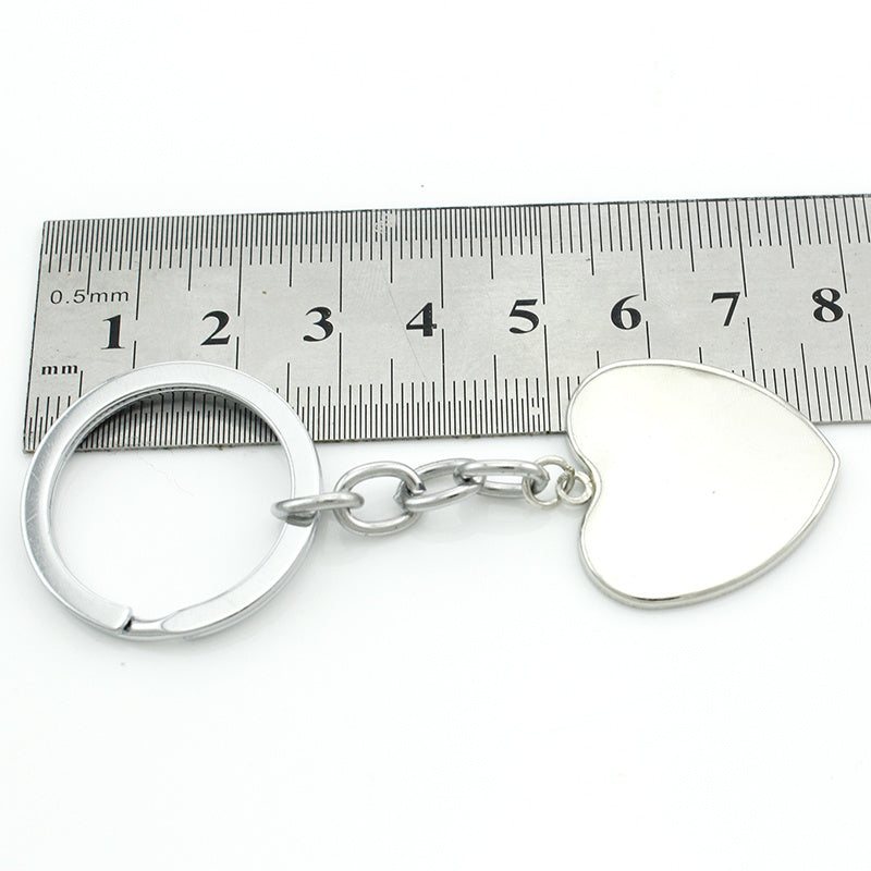 Ballet Dancing Keychain Glass Gem Stainless Steel