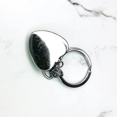 Ballet Dancing Keychain Glass Gem Stainless Steel
