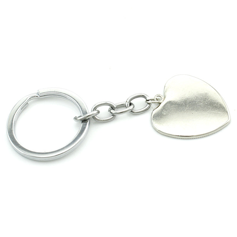 Ballet Dancing Keychain Glass Gem Stainless Steel