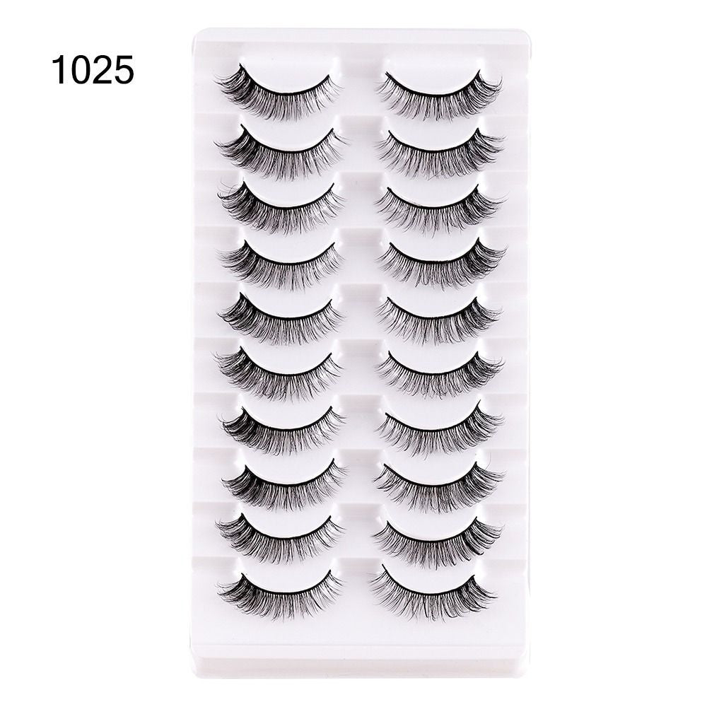 Soft Wispy Cat Eye False Eyelashes Natural Look Faux Mink Lashes