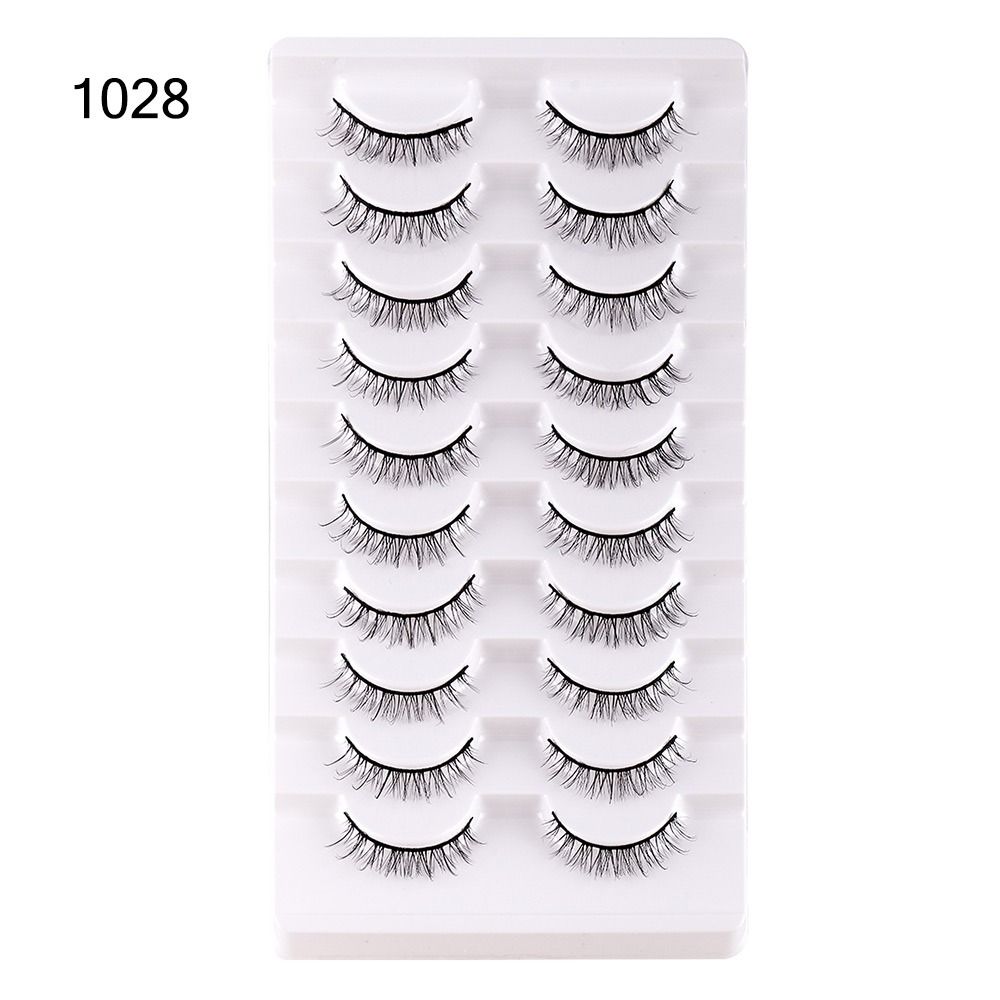 Soft Wispy Cat Eye False Eyelashes Natural Look Faux Mink Lashes