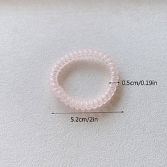 5pcs Luminous Skinny Spiral Hair Tie Hair Accessories Women Girls