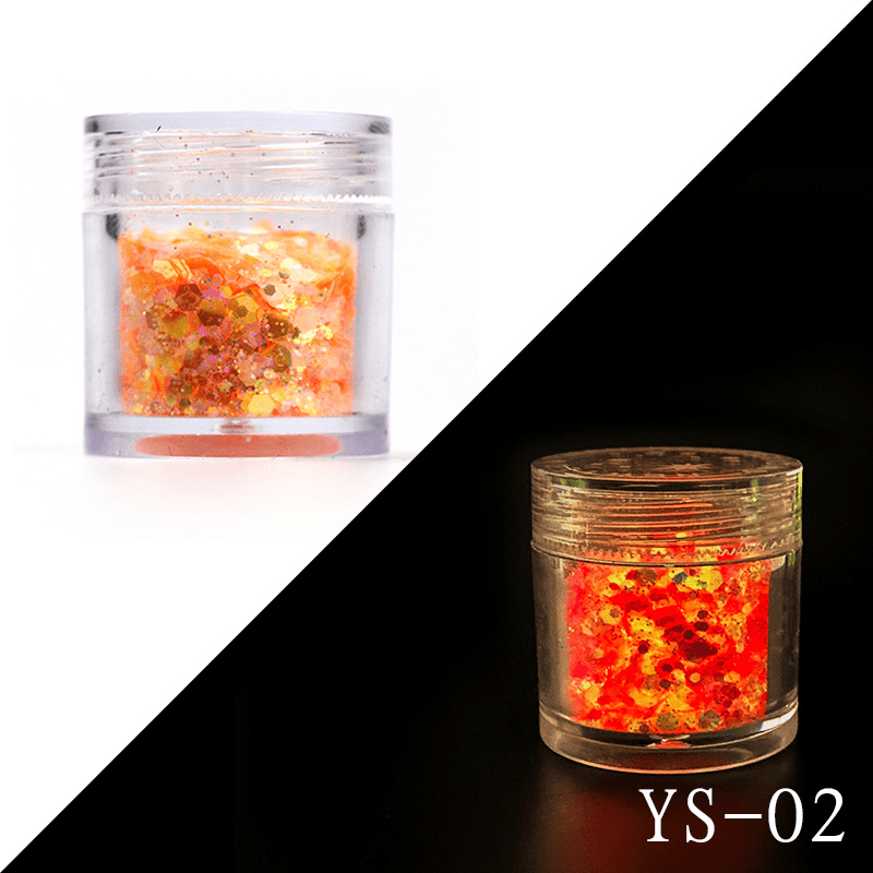20 Luminous Glitter Fillers for Epoxy Resin Molds Nail Art
