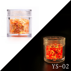 20 Luminous Glitter Fillers for Epoxy Resin Molds Nail Art