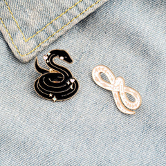 Men's Snake Alloy Brooch Pin
