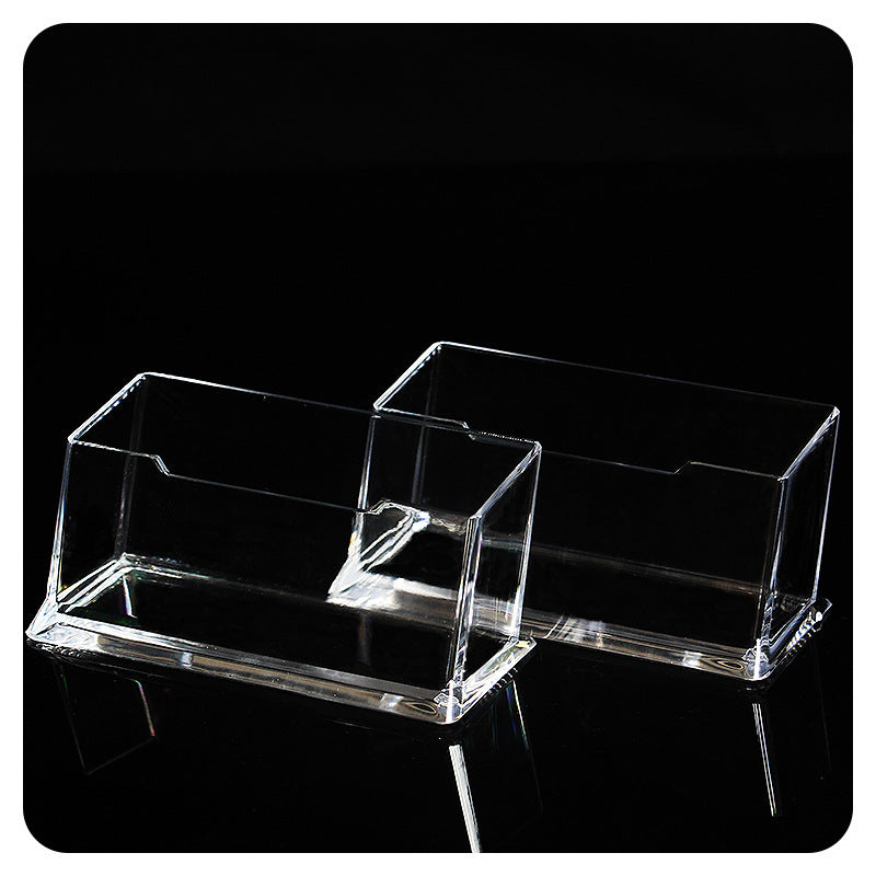 Acrylic Business Card Holder Desk Organizer