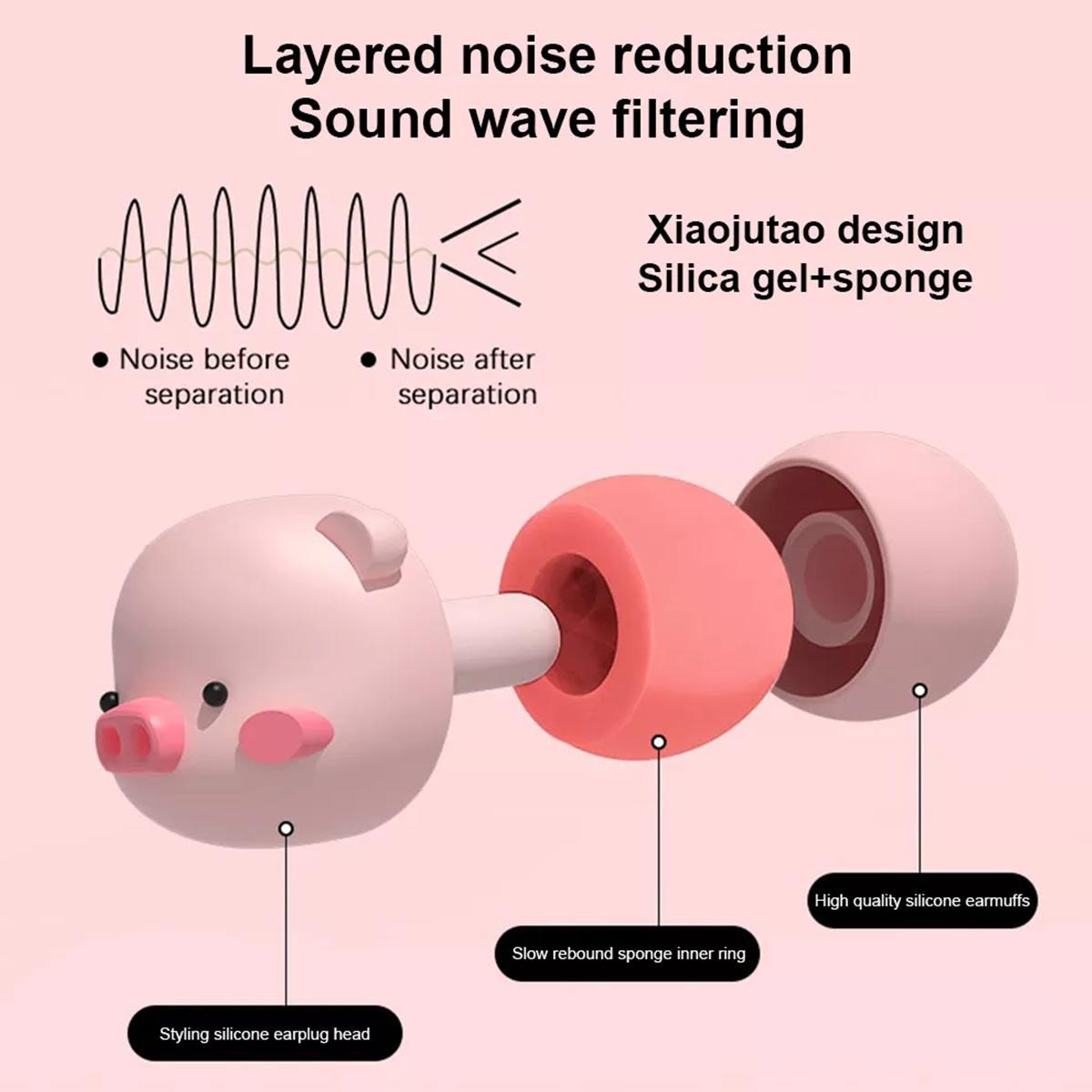 Silicone Ear Plugs Noise Reduction for Sleeping Work Concerts