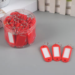 50pcs Soft Plastic Key Tag Number Classification Label Tag Luggage Tag Key