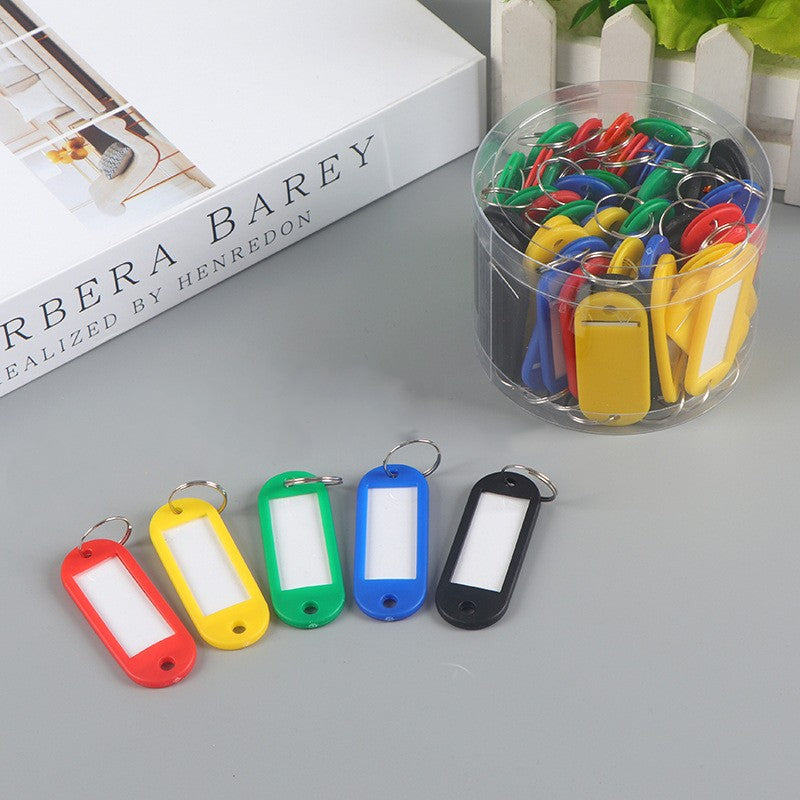 50pcs Soft Plastic Key Tag Number Classification Label Tag Luggage Tag Key