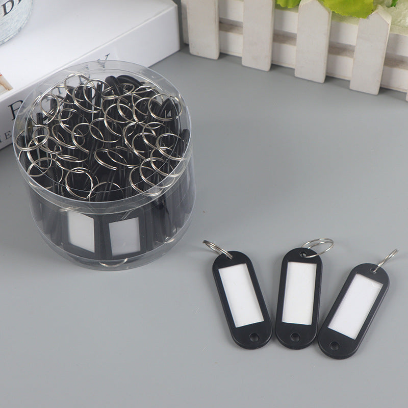 50pcs Soft Plastic Key Tag Number Classification Label Tag Luggage Tag Key