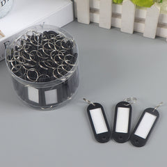 50pcs Soft Plastic Key Tag Number Classification Label Tag Luggage Tag Key