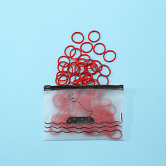 Chinese Year Red Hair Tie Elastic Ponytail Holder Hair Accessories