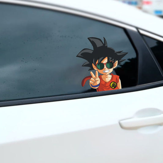 Anime Cartoon Car Stickers Self Adhesive Waterproof Reflective Decor