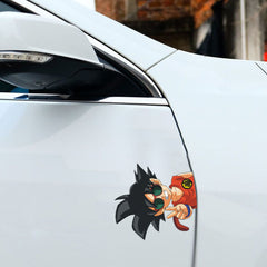Anime Cartoon Car Stickers Self Adhesive Waterproof Reflective Decor