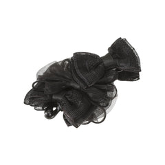 Women's Lace Polka Dot Bow Hair Claw Ponytail Clip