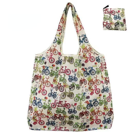 Reusable Grocery Bags With Handles Foldable Washable Shopping Tote Bag